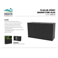 thumbnail image 2 of American Furniture Classics Aquatic Fundamentals Model 19751-01 75/90 Gallon Black Upright Aquarium Stand, 2 of 8