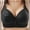 Black, variant on Woman'S Push Up Bra Printing Gathered Together Ull Coverage Plus Size Wire-Free Underwire Bra Daily Seamless Bra Underwear Beige XXXXL