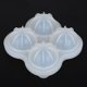thumbnail image 5 of Molde para cubitos de hielo Ormromra silicona grado alimenticio transparente 4 ranuras, 5 of 8