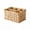 Beige, variant on 4 Compartment Utensil Caddy With Handle Silverware Organizer Divided Wicker Cutlery Holder For Kitchen Counter Picnic Bbq Coffee Station Storage(Brown-23Cm)