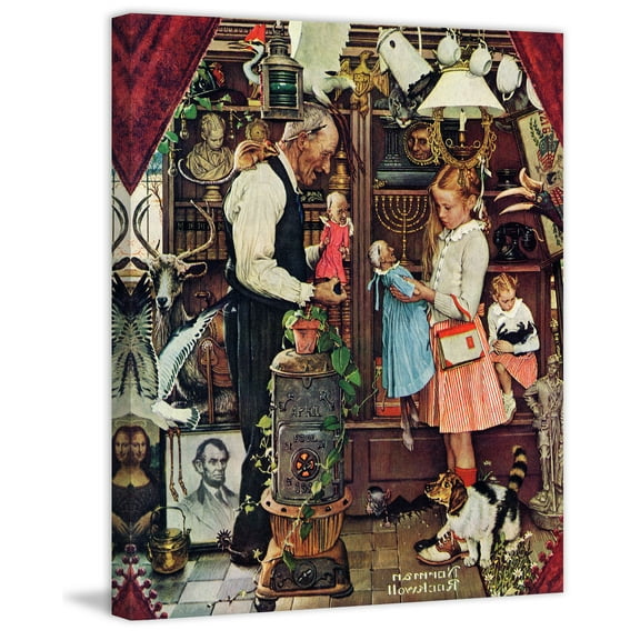 Marmont Hill "April Fool, 1948" by Norman Rockwell Painting Print on Canvas