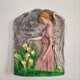 thumbnail image 3 of Pastoral Flower Fairy Angel Relief Wall Garden Courtyard Decoration, 3 of 5