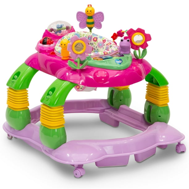 Delta Children Lil’ Play Station 3in1 Activity Walker, Pink Floral