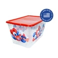 thumbnail image 3 of SimplyKleen 14.5-gal. Reusable Stacking Plastic Storage Containers with Lids, USA 4th of July (Pack of 4), 3 of 6