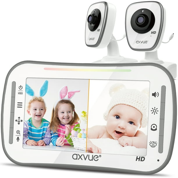 Video Baby Monitor With 5 Hd 7p Ips Screen And 2 Cameras Walmart Com Walmart Com