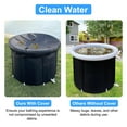 thumbnail image 6 of Moclever Portable Ice Bath Tub, 33.46x29.52in 97Gal Large Size Cold Plunge Tub 660LBS Load Capacity with Cover for Adults Athletes, Black, 6 of 12