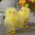 thumbnail image 2 of Northlight 5” Furry Chick Facing Left Spring Easter Figure - Yellow, 2 of 4