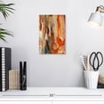 thumbnail image 3 of Elephant Stock Jupiter Colors Wall Art - Vertical Canvas Wall Art - Living Room Wall Decor - Abstract Canvas - Gray And Orange Decor - 8" x 12", 3 of 8