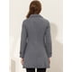 thumbnail image 4 of Abrigo Largo De Invierno Con Cuello Peter Pan Para Mujer Azul Profundo S, 4 of 5