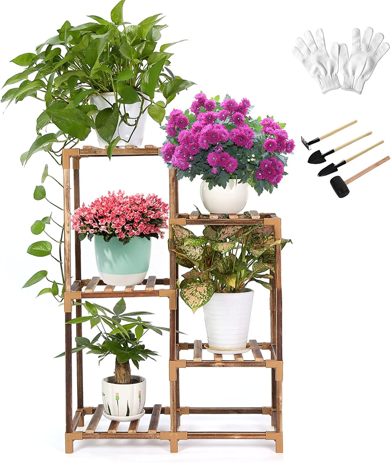 Pland Stand, Plant Shelf Stands for Indoor Outdoor Plants Corner Plant