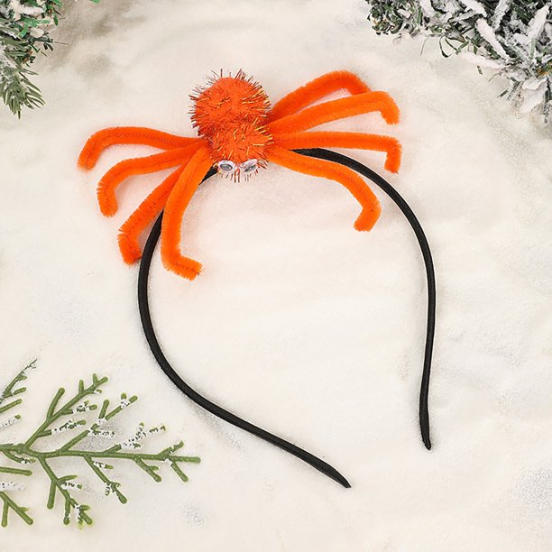 Xihbxyly Diadema de Araña para Halloween, Accesorio Divertido para Fiestas, Diseño de Araña Vibrante, Decoración Navideña, Fácil de Usar, Decoración Multiusos, Tamaño 16,5 X 12 X 3 Cm