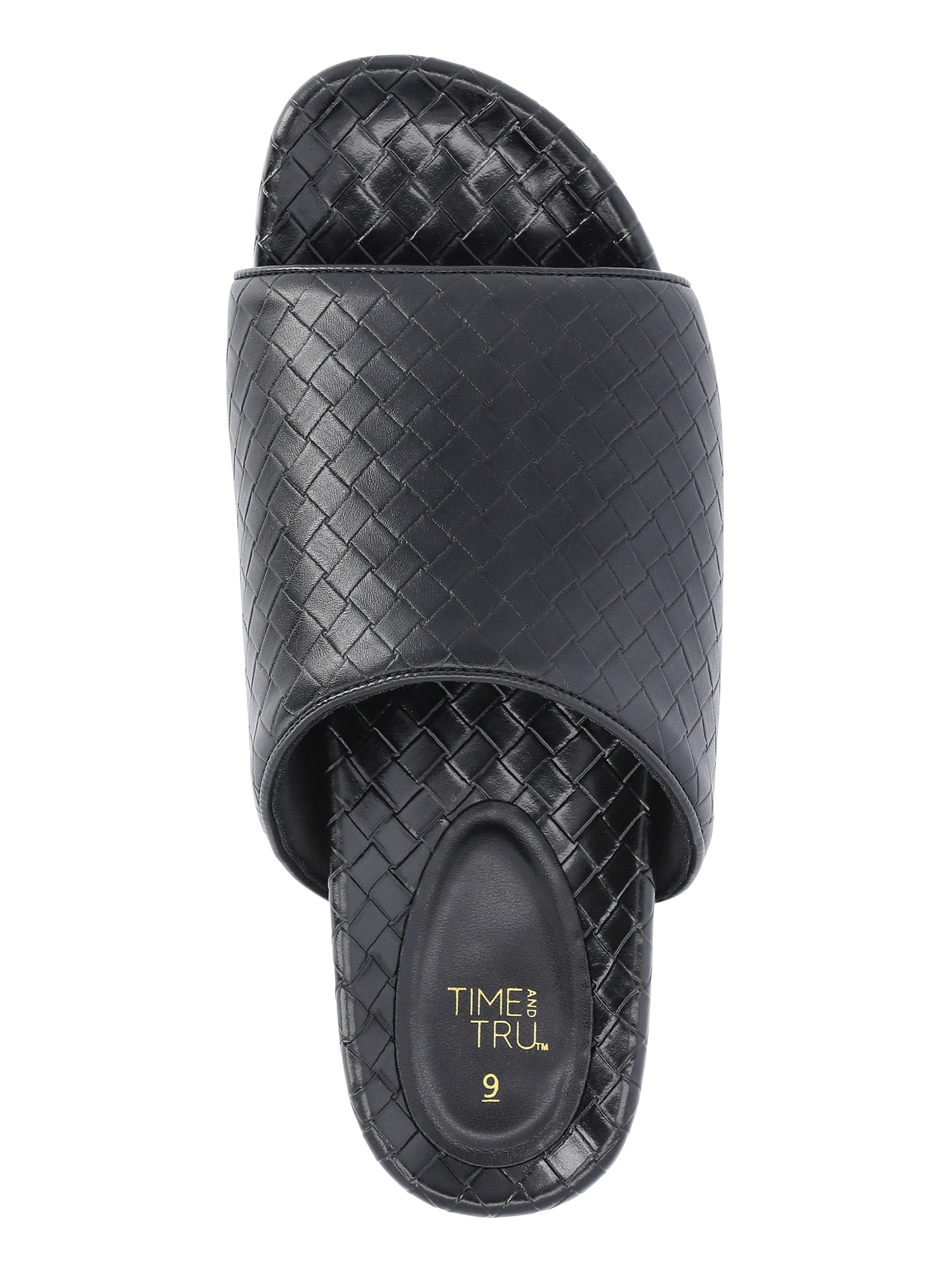 Time and Tru Women's Puff Footbed Sandals
