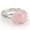 pink, variant on natural handmade ring, suitable for men and women to wear, personalized silver copper wire hand wrapped natural stone ring, adjustable for women (pink)