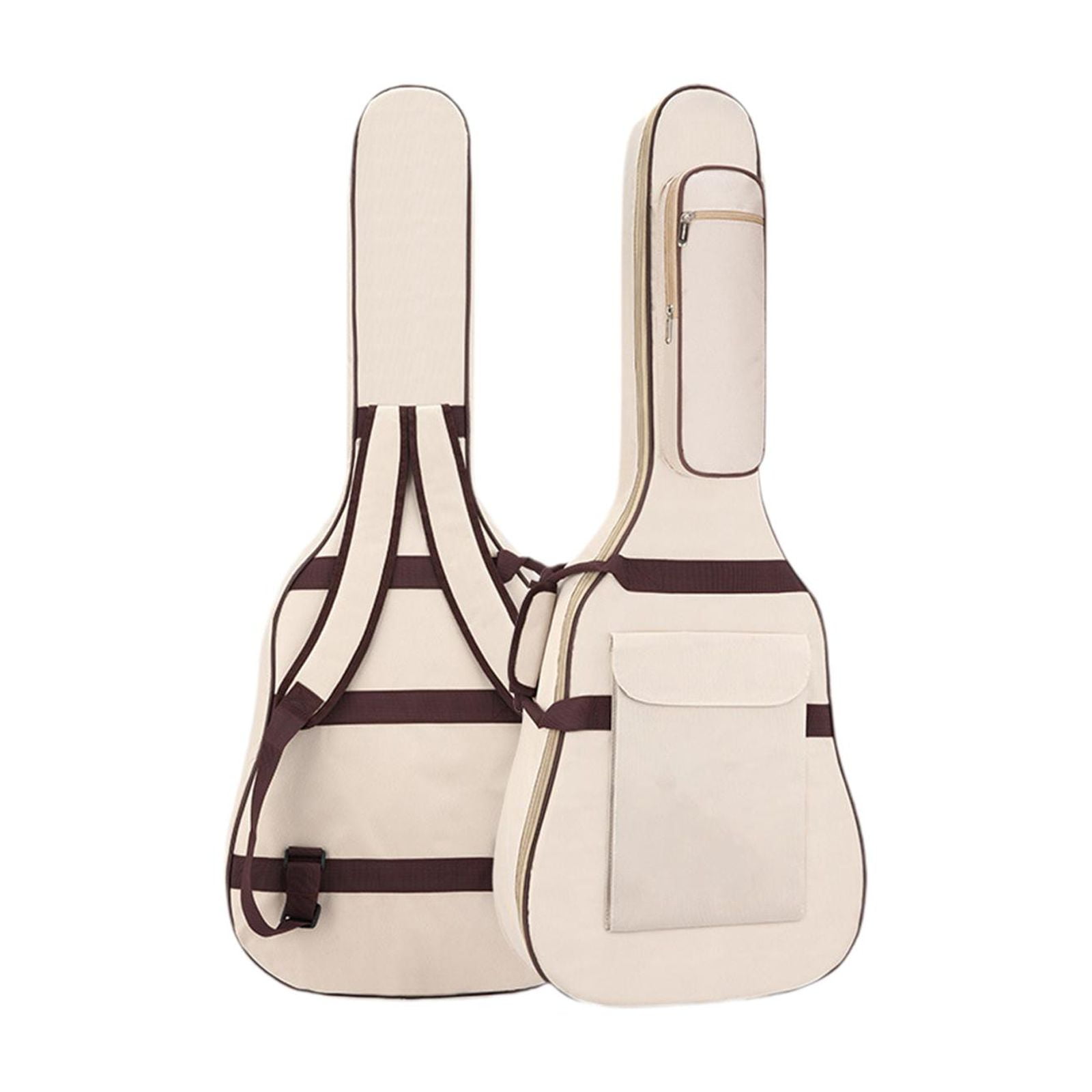 LeeQinersw Electric Gig Bag Guitar Case with Carrying Handle Music Accessories Professional Beige