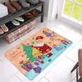 thumbnail image 3 of MKHERT Santa with Gift Owl Fir Tree for Merry Christmas Holiday Doormat Rug Home Decor Floor Mat Bath Mat 30x18 inch, 3 of 3