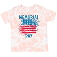 thumbnail image 3 of Inktastic Memorial Day Distressed American Flag with Fireworks Boys or Girls Toddler T-Shirt, 3 of 5