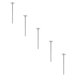 thumbnail image 1 of Estacas para carpa de 0,28 pulgadas de diámetro, para carpas brillantes, para acampar, de metal, 9,8 pulgadas de largo x 5 unidades, 1 of 4