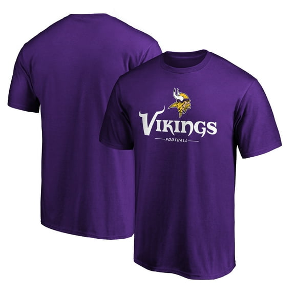 Men's  Purple Minnesota Vikings Team Lockup T-Shirt