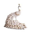 thumbnail image 2 of Elegante estatua de pavo real de resina, escultura de pavo real, adorno creativo coleccionable para 24cm x 13cm x 24cm, 2 of 9