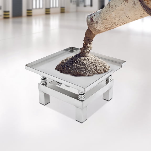 13.78*13.78 Silver Large Capacity Rectangular Concrete Vibrating Table for Increasing the Firmness of Concrete