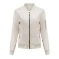 thumbnail image 1 of U.Vomade Mode Veste Automne Hiver pour Femmes Décontractée Couleur Unie Veste en Coton Fine, 1 of 6