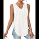 thumbnail image 2 of Camiseta de Tirantes de Verano para Mujer, con Bordado de Ojales, Sin Mangas, Cuello en V, Holgada, Informal, 2025 XXL, 2 of 6