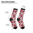 thumbnail image 2 of Fuzoiu Red Hawthorn Print Kids Socks For Boys Girls,Grip Crew Socks with Non Slip,Lightweight Stretch Crew Socks,Toddlers Crew Boot Socks, 2 of 5