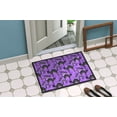 thumbnail image 4 of Tapis de Porte Halloween Chats Noirs sur Fond Violet, Tapis Intérieur Ou Extérieur, 4 of 4