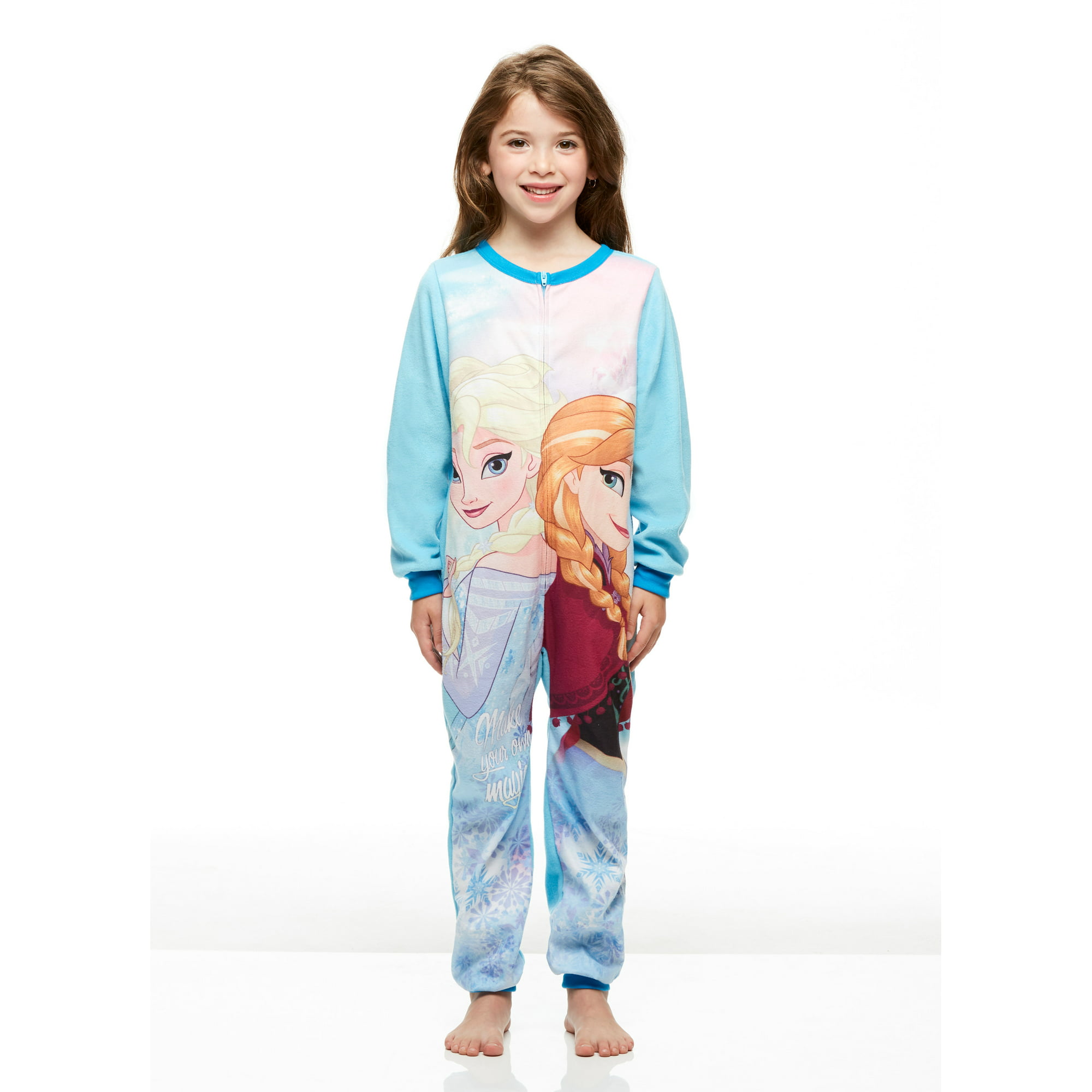 Girls Cozy Pajamas, Blanket Sleeper Onesie, Frozen, by Jellifish Kids |  Walmart Canada