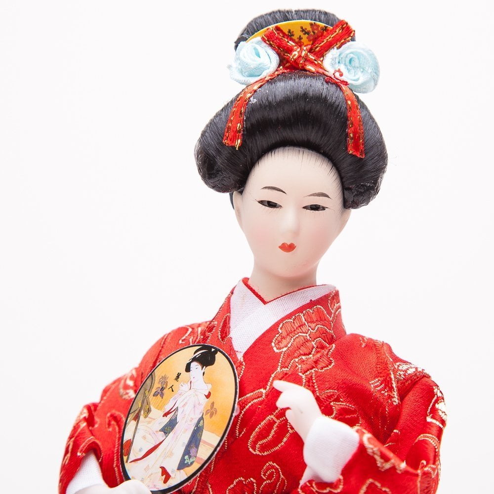 002 LHR trading inc 9 Japanese Geisha Oriental Doll