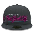 thumbnail image 2 of Men's New Era Graphite New York Mets 2024 City Connect Icon 59FIFTY Fitted Hat, 2 of 6