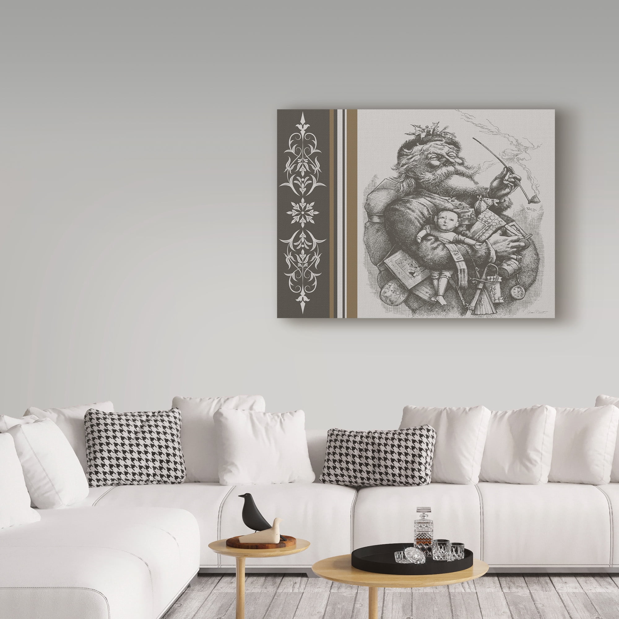 Trademark Fine Art 'Winter Lodge' Canvas Art by Jean Plout
