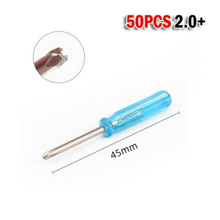 

YEDYLY 50Pcs Small Screwdriver Slotted Cross Screwdriver Repair Toys Tool 1.5 2.0 3.0mm