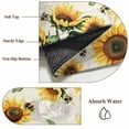 thumbnail image 6 of 5'x8' Area Rugs, Yellow Sunflowers Bees Indoor Outdoor Area Rug for Living Room Bedroom, Summer Country Floral Rustic Washable Bathroom Rugs Kitchen Floor Carpet Mats Home Decor Aesthetic, 6 of 8