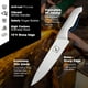 thumbnail image 2 of Juego de cuchillos Imarku Sharp de acero inoxidable con bloque, 14 piezas, gris y blanco, 2 of 6