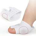 thumbnail image 5 of Silicone Toe Separators, Toe Straightener Spacer, Hallux Valgus Relief for Women and Men, Ergonomic Comfortable Fit with Ventilation Holes, Breathable Soft, Invisible Thin Padding, Washable Reusable, 5 of 9