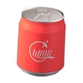 thumbnail image 3 of Cola Can Forma Press Tipo de lavabo la basura de diseño simple de diseño con basura de basura de tapa para la habitación de la sala de lavandería Rojo, 3 of 8
