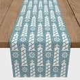 thumbnail image 3 of Creative Products Sky Blue Lighthouse And Wheels 16x90 Poly Twill Table Runner, 3 of 3