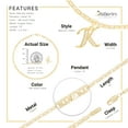 thumbnail image 4 of BEBERLINI Women Letter K CZ Charm Anklet 14K Gold Filled Mariner Chain Bracelet Jewelry, 4 of 9
