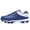 WhiteDarkBlue, variant on Unisex Baseball Cleats Non Slip Softball Shoes Men Women Lightweight Football Ground Firm Sport Athletic Sneaker with Lace Up for Outdoor Indoor