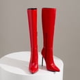thumbnail image 2 of Over The Knee Boots Stiletto Pointy Toe Thigh High Fashion Dress Boots for Women, Sexy Fashion Winter High Heel Pointed Side Zipper Lady High Boots, 2 of 7