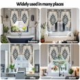 thumbnail image 6 of Vintage Farm Swag Curtain Valance for Windows, Dark Blue Flower Bohemian Style Farmhouse Window Treatments Short Swag Topper for Kitchen Windows Bathroom Bedroom, 36"x45", 6 of 8