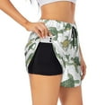 thumbnail image 2 of Haiem Cute Turtle Women's 2 in 1 Running Shorts - Lightweight Athletic Workout Gym Yoga Breathable Sports Shorts Liner with Phone Pockets-Small, 2 of 9