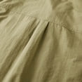 thumbnail image 4 of Fnnxeal Men Button Down Shirt Cargo Pocket Summer Short Sleeve Casual Collared Khaki Shirts for Men Size M, 4 of 8