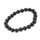thumbnail image 4 of Pulsera de cuentas negras pulsera de ágata con un solo círculo cuentas de cristal decoración estirable clásico de moda apilable para mujeres hombres adolescentes unisex ANGGREK Otros, 4 of 8