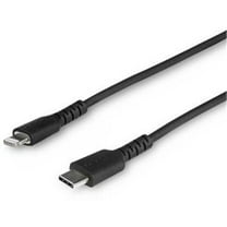 1m & 3.3 ft. USB C to Lightning Cable - MFi Certified - Heavy Duty Lightning Cable - Black