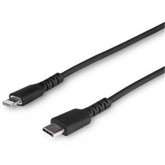 1m & 3.3 ft. USB C to Lightning Cable - MFi Certified - Heavy Duty Lightning Cable - Black