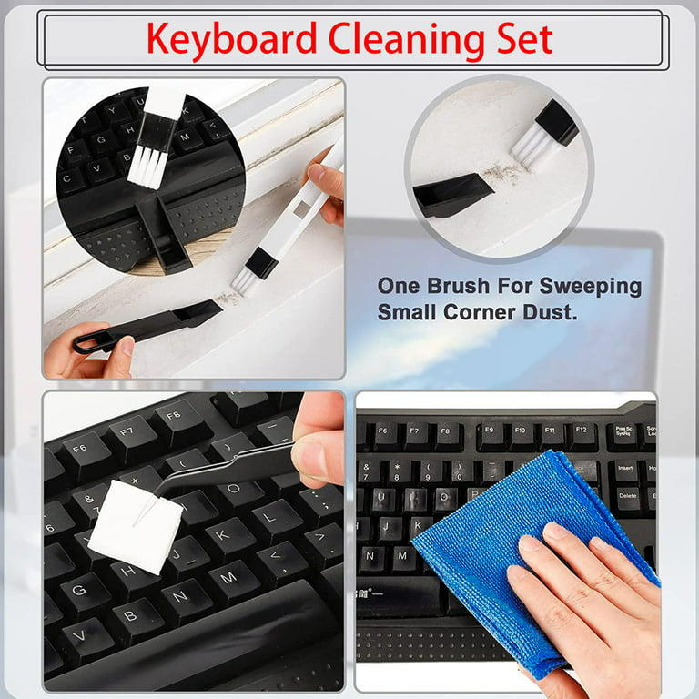 CRAFNEW Small Cleaning Brush,Electronics Brush for Cleaning Computer  Keyboards,Laptop,Sewing Machine,Cleaning Brush Kit (Set of 22)
