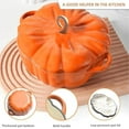 thumbnail image 5 of Pumpkin Dutch Oven Pot with Lid, Enameled Cast Iron Pumpkin Dutch Ovens with Dual Handle for Cooking, Pumpkins Shaped Cast Iron Oven with Lid, for Various Stove, For Stews Soups Baking(A-6.3in/16CM), 5 of 7