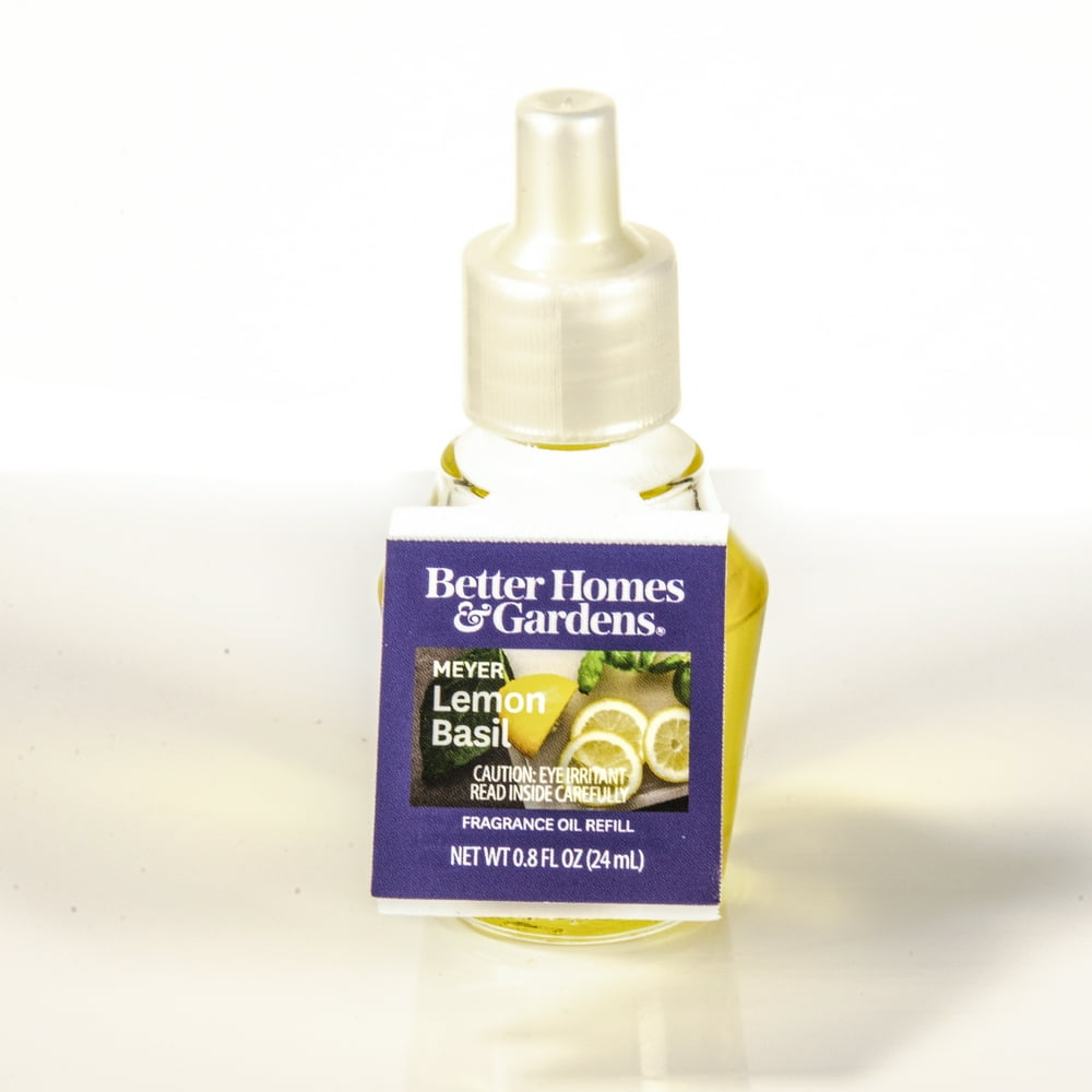 Meyer Lemon Basil Fragrance Oil Refill, Better Homes & Gardens, 24 ml